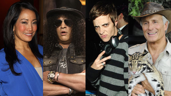Carrie Ann Inaba, Jack Hanna, Slash, Samantha Ronson Carrie Ann Inaba, Jack Hanna, Slash, Samantha Ronson